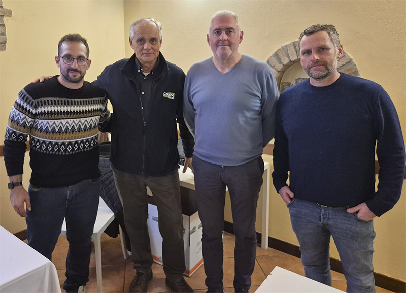 Da sinistra: Michael Zoffoli, Maurizio Bacchi, Stefano Buttarelli e Marcello Carini